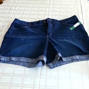 Womens 20W jean shorts